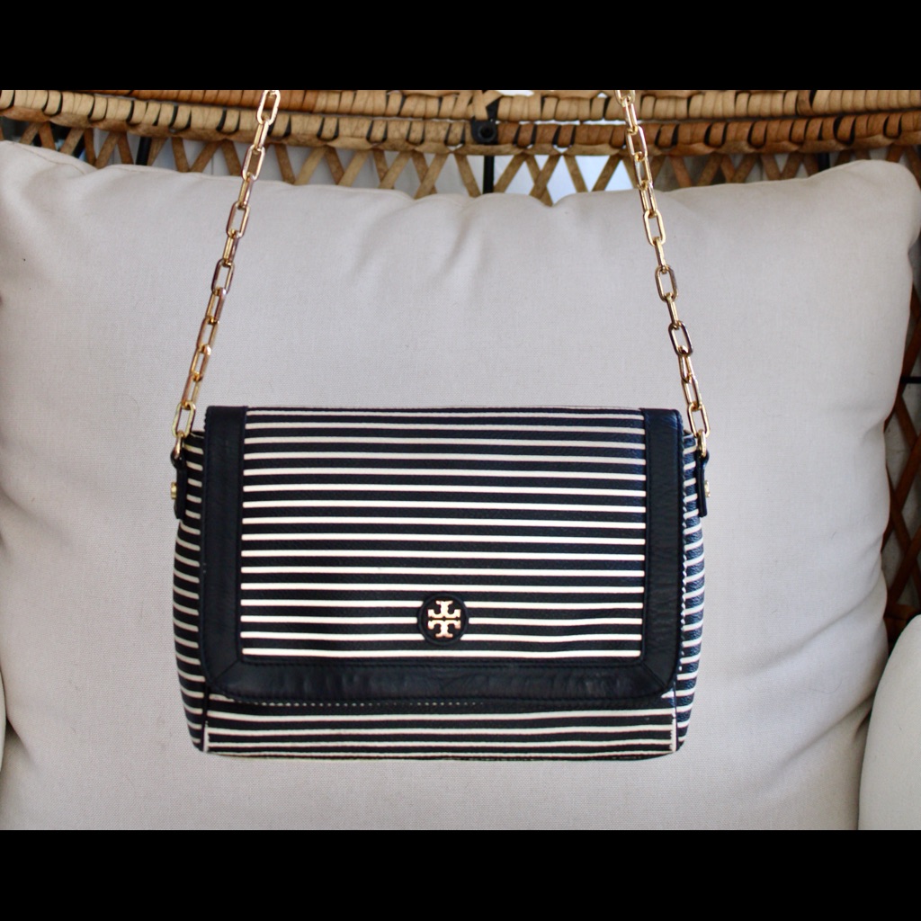 Tory Burch Striped Handbag